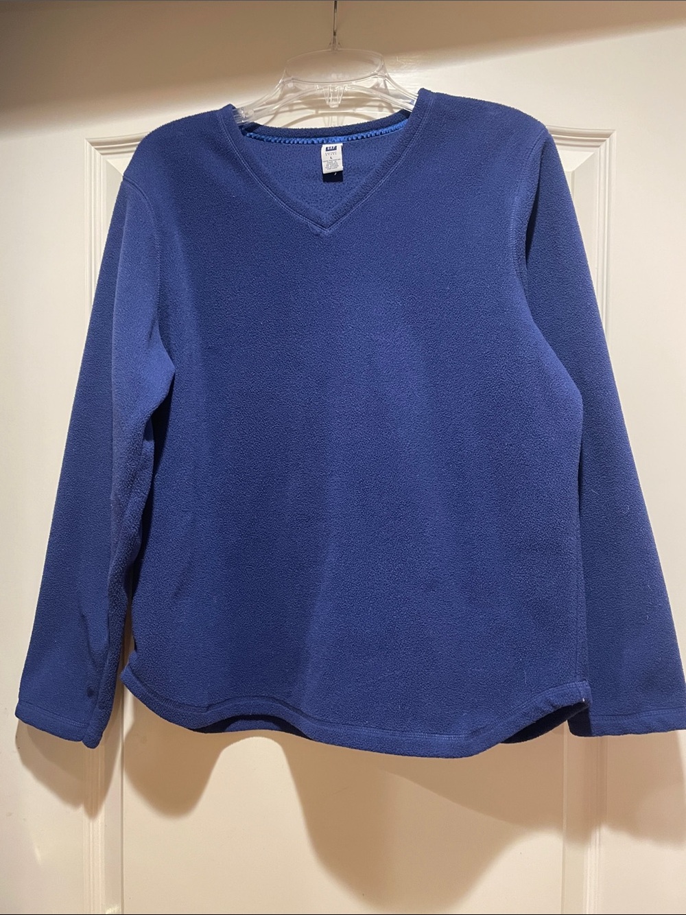 GAP Navy Blue V-Neck Fleece Pullover